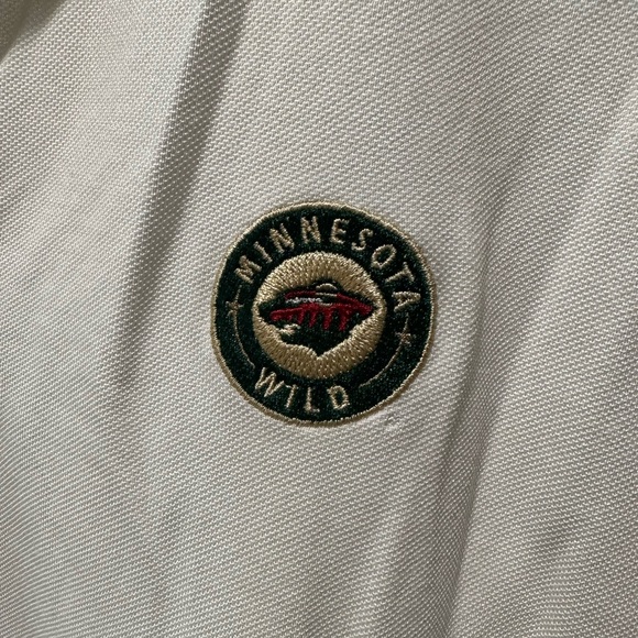 Minnesota Wild Stitched Polo (White) - Picture 2 of 2